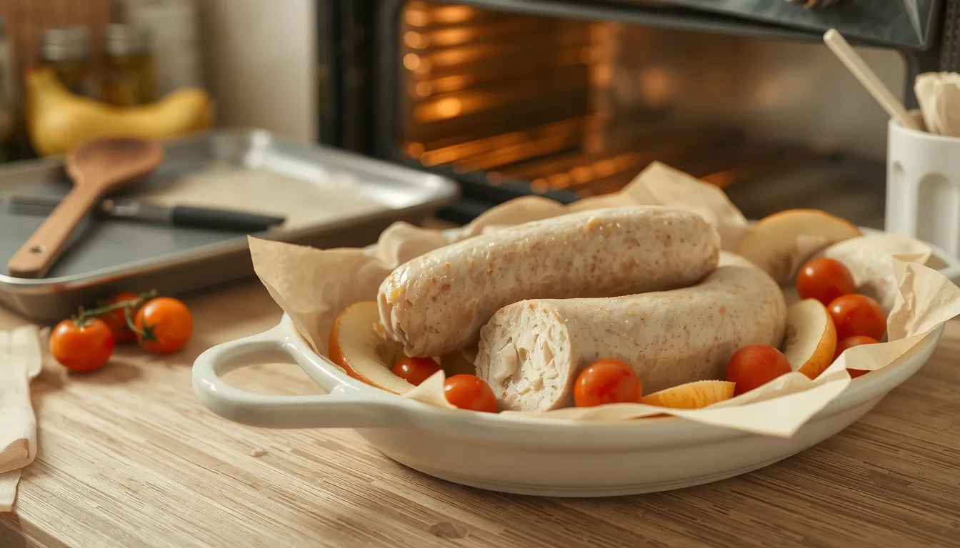 cuisson boudin blanc au four