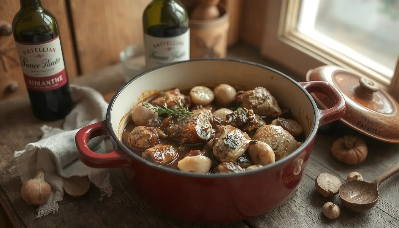 coq au vin recette grand mere