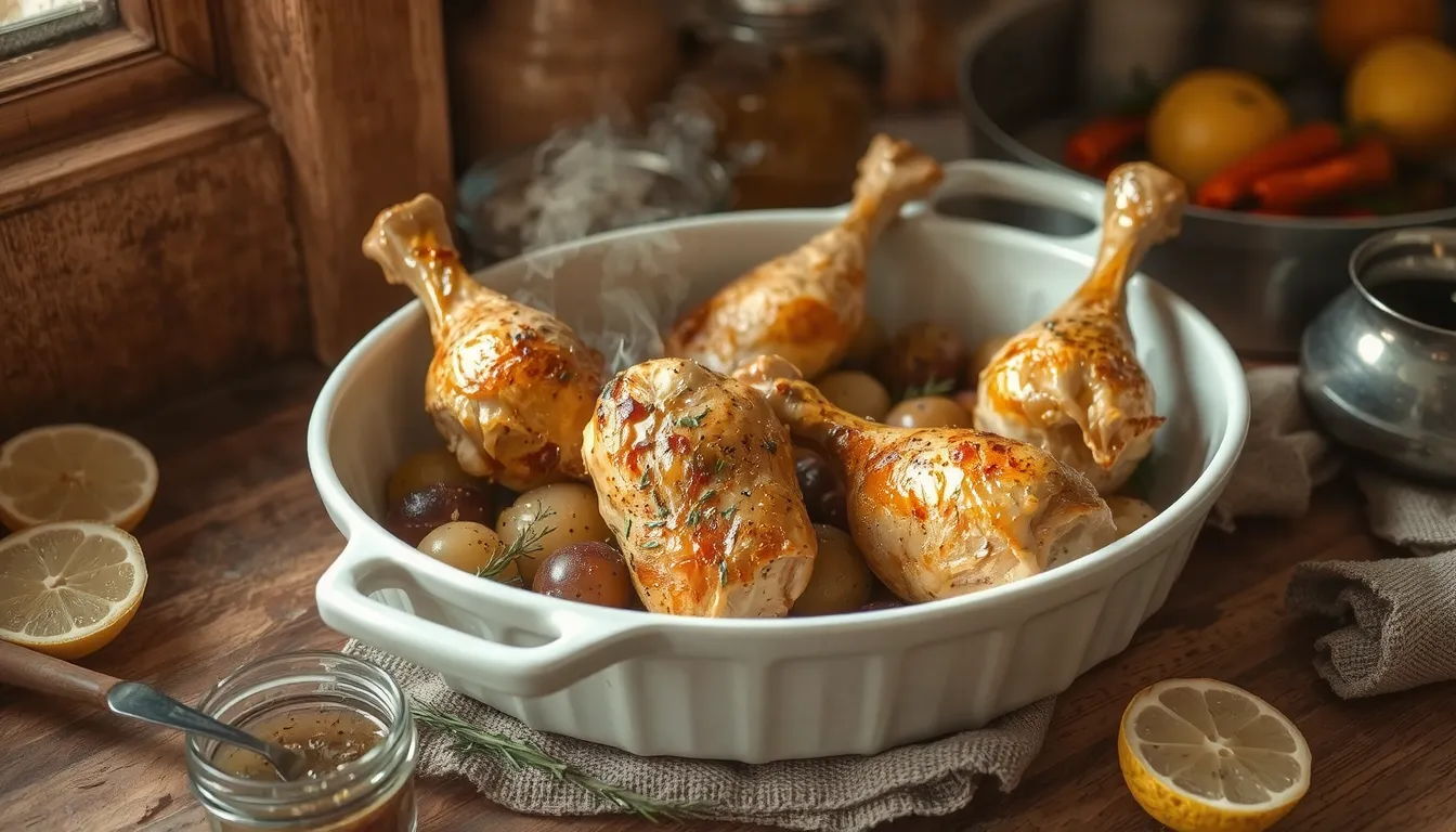 pilon de poulet au four marmiton