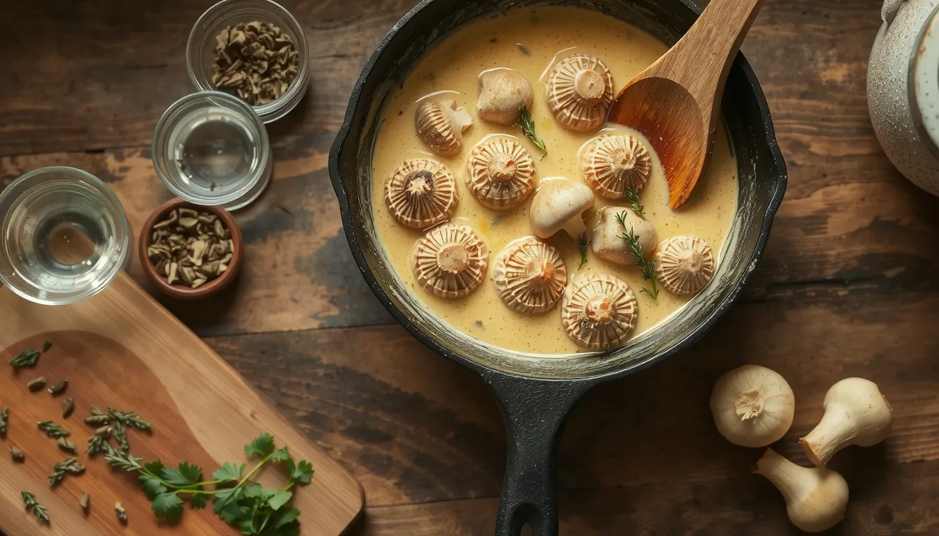 recette morilles à la crème facile