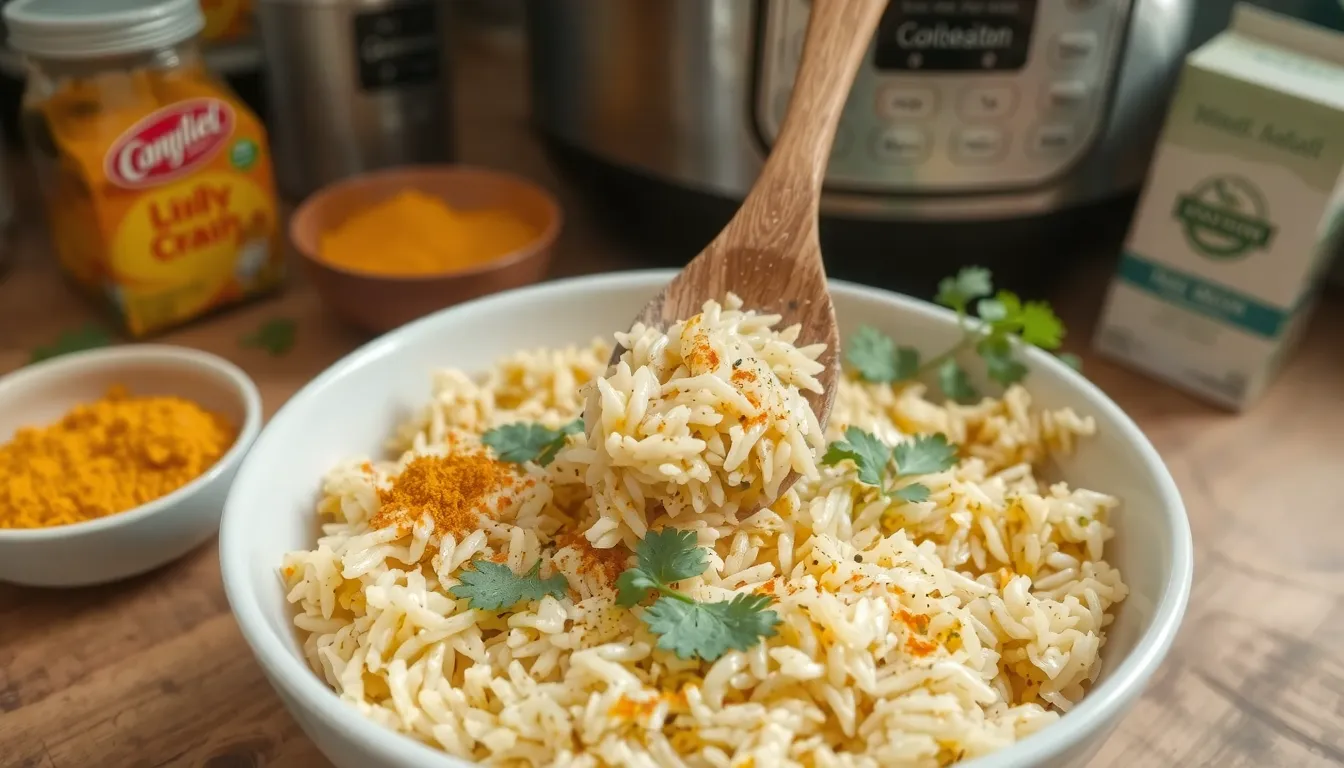 riz au curry creme