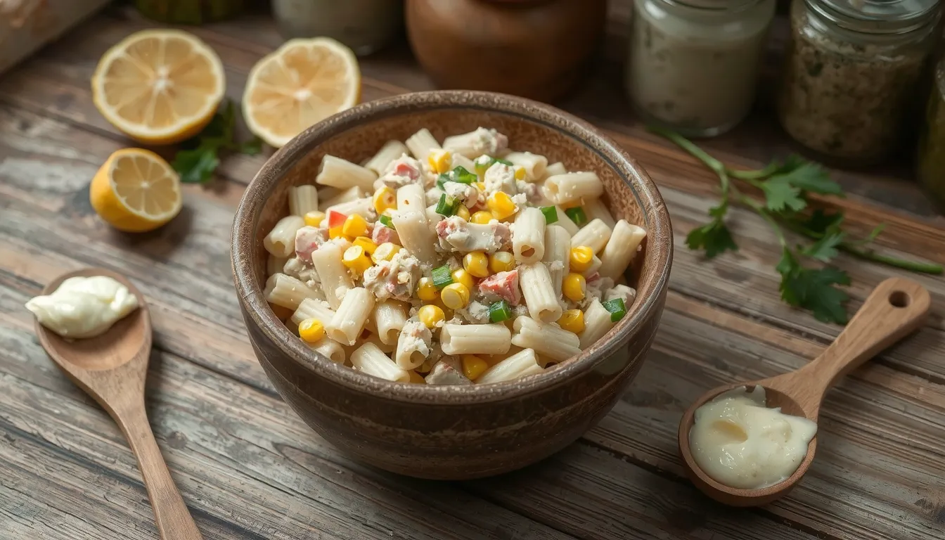 salade de pâtes froide mayonnaise